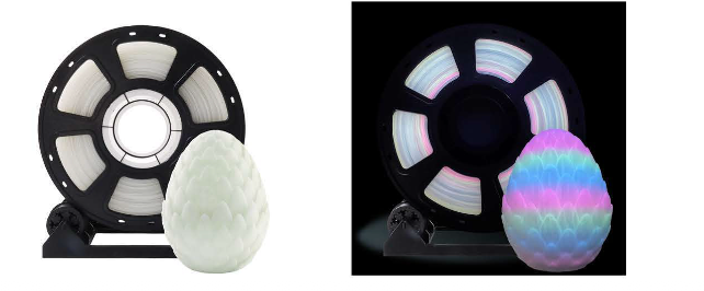 Filament PLA fluorescent arc-en-ciel Bubblee