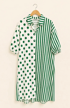 Robe bubblee à poid et rayures taille large taille grande . Bubblee bubblee paris 