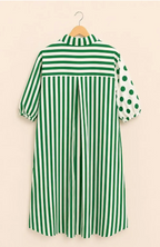 Robe bubblee à poid et rayures taille large taille grande . Bubblee bubblee paris 