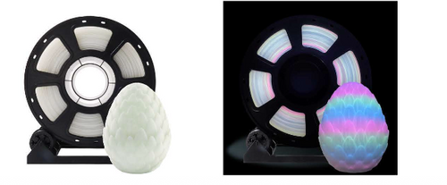 Filament PLA fluorescent arc-en-ciel Bubblee