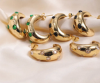 Boucles d'oreille vintage dorees Bubblee